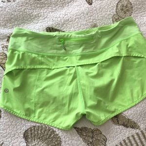 Lululemon green jogger shorts